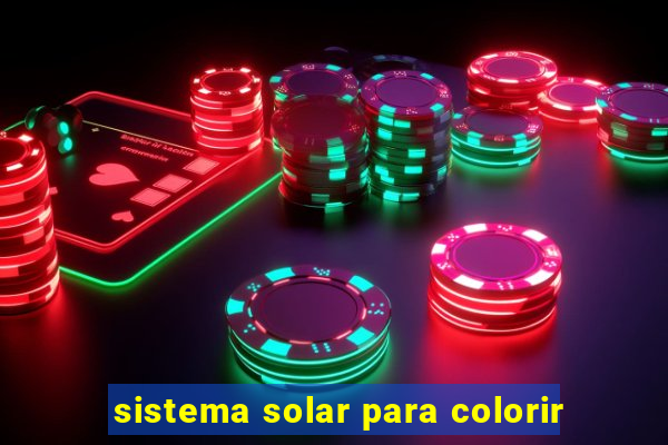 sistema solar para colorir