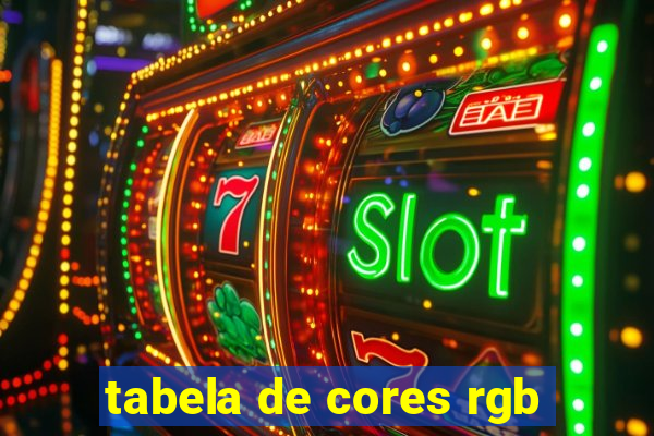 tabela de cores rgb