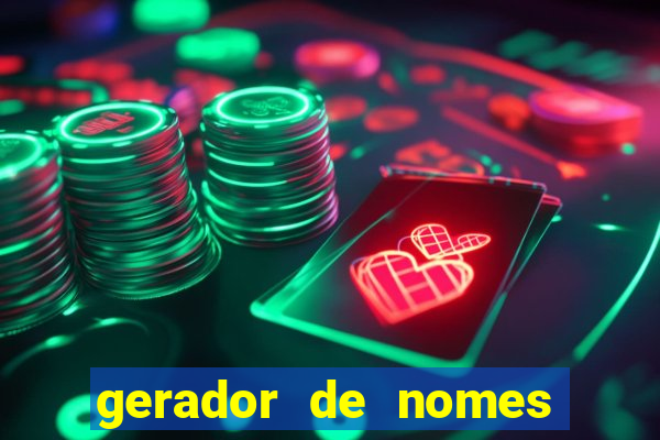 gerador de nomes para jogos