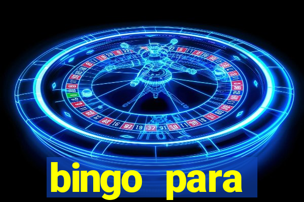 bingo para despedida de solteira para imprimir