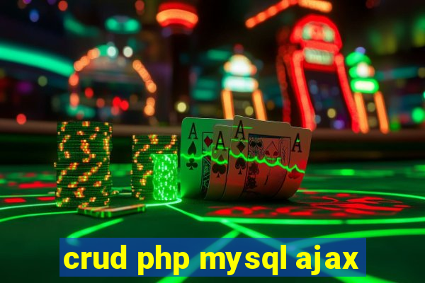 crud php mysql ajax